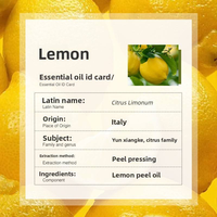 Huile Essentielle de Citron Personnalisée à Marque Privée, Huiles Aromatiques de Citrus Limon pour Soins Corporels, Massage à Domicile, Matière Première