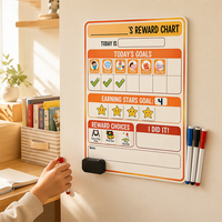 Tableau magnétique de suivi des bonnes habitudes et de récompenses pour enfants, favorisant l'autodiscipline et la propreté