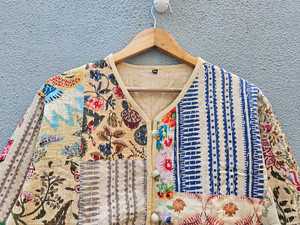 Nuevo abrigo acolchado de algodón hecho a mano para mujer, estilo invierno, con estampado indio, estilo bohemio, regalo para ella. - Product Image 3