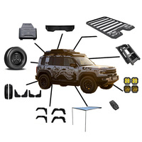 Pour BYD Equation Leopard 8, pièces automobiles, kit carrosserie, échelle de voiture de haute qualité, échelle latérale en alliage d'aluminium, barres de toit de voiture