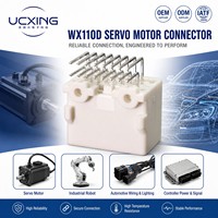 1565373-4 WX-110D Connecteur adaptateur automobile à 16 broches mâle en alliage de cuivre, angle droit 90 degrés, pas de 2,2 mm, 2,5 A, 12 V, PBT