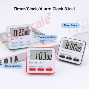 Temporizador de cocina con pantalla LCD grande, reloj electrónico de cuenta regresiva para cocinar, gestión del tiempo para estudiantes - Product Image 3
