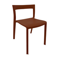 Chaise de salle à manger rectangulaire en plastique creux, en matière première PP écologique épaisse, couleur de cadre personnalisable OEM ODM, pour projets hôteliers, de restauration et de traiteur