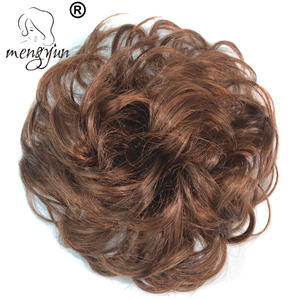 Chignons วิกผมหยิกเจ้าสาววิกผมสังเคราะห์มวย<span class=keywords><strong>ผม</strong></span> Chignons มี4สีให้เลือก - Product Image 6