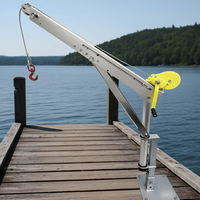 Grue de levage industrielle portable en aluminium, pliable, de qualité professionnelle, pour le démontage de boîtes de vitesses et le remplacement de moteurs, pour atelier et pont de bateau, grue manuelle