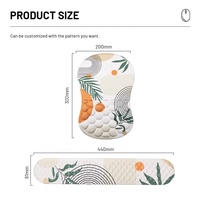 Tapis de souris ergonomique en mousse à mémoire de forme Cloud Speed avec repose-poignet pour joueurs PC et usage bureautique, couleur et logo personnalisables, en stock