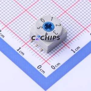 MDR-06S Rotary Encoder Switch SMD,10x10mm Switch 6 True Code - Product Image 1