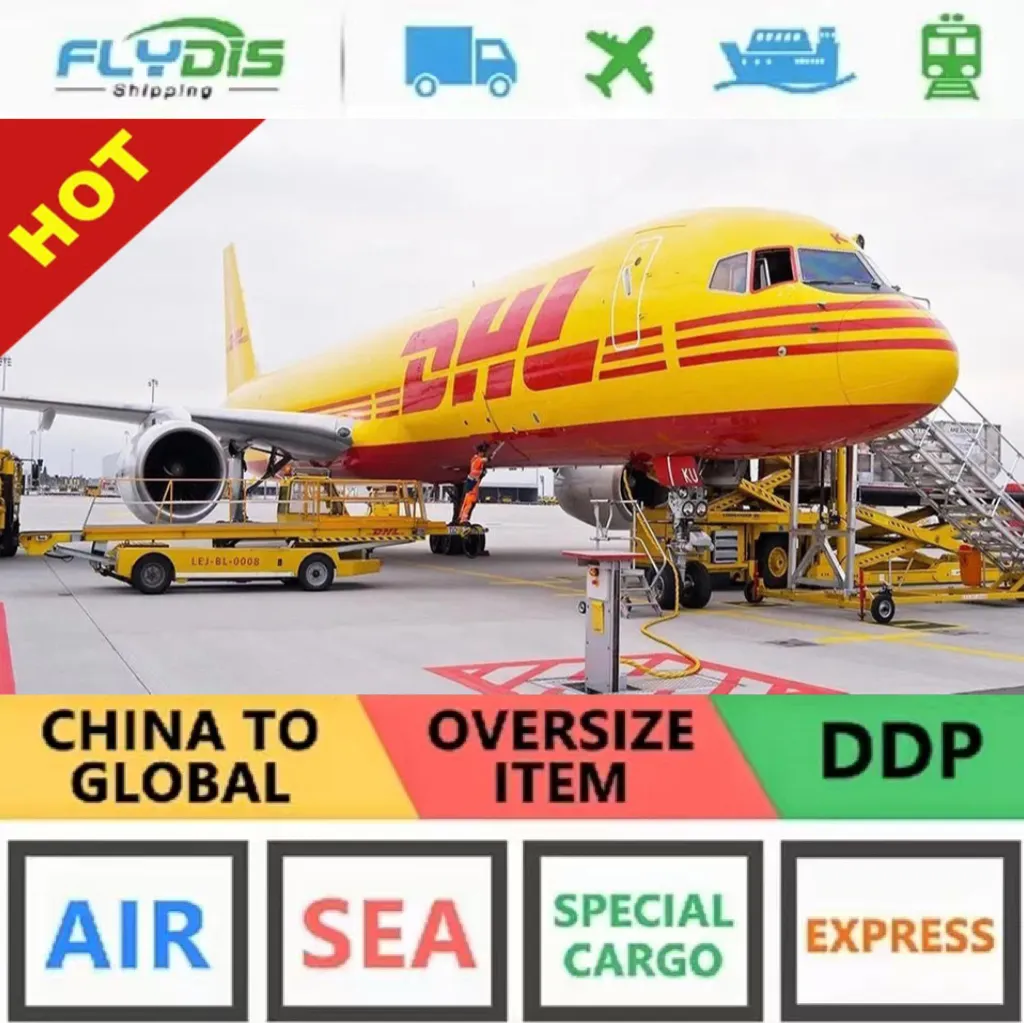 Chine top 3 des transitaires DDP UPS DHL logistique expédition Chine vers Espagne Portugal Pakistan États-Unis Australie Italie Ghana