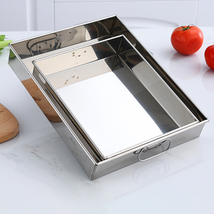 Moule à base plate pour <span class=keywords><strong>plaque</strong></span> carrée à <span class=keywords><strong>angle</strong></span> droit en acier inoxydable pour le refroidissement et la mise en forme de gâteaux à la vapeur - Product Image 3