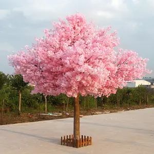 結婚式の屋外ショッピングモールの装飾のためのカスタムサイズ2m3M高シミュレートシルクリーフ人工桜の木