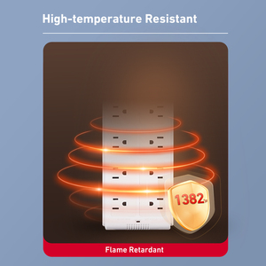 전원 보드 N 1.8M 서지 보호기 8 홀 125V 연장 코드 멀티 플러그 콘센트 과부하 보호기 15A 연장 소켓 (FCC 포함) - Product Image 3