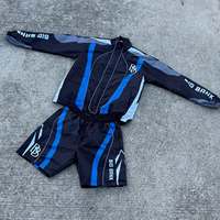 Veste zippée à panneaux contrastés de haute qualité personnalisée, short assorti, streetwear rétro léger, ensemble court pour homme