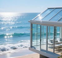 LongTai Serres d'hiver extérieures modernes préfabriquées personnalisées Balcon Salle de jardin Solaires en aluminium Maisons en verre