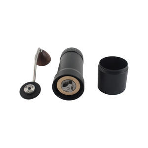 Moulin à café manuel de couleur noire avec meule en acier inoxydable de qualité supérieure 5 étoiles, moulin à expresso manuel parfait pour la maison et le bureau - Product Image 4