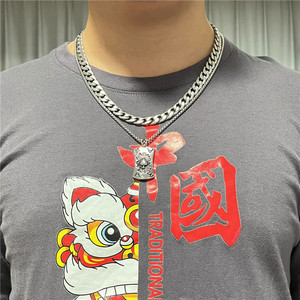 Stainless Steel <b>Playing</b> <b>Card</b> Ace Pendant Necklace Men Punk Retro Style Heart Shape Themed Charm Gift Jewelry 12014 - Product Image 3