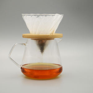 Papel de filtro de media luna desechable de alta calidad, perfecto para la elaboración de café <span class=keywords><strong>molido</strong></span> o té, hecho de material de fibra de grado alimenticio - Product Image 2