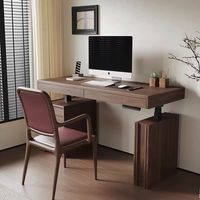 Bureau et table d'ordinateur pliables, portables, durables et réglables en bois massif de noyer noir d'Amérique du Sud, haut de gamme et intelligents