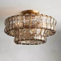 Lustre moderne en cristal pour villa, hôtel, forme ronde, installation pour projets
