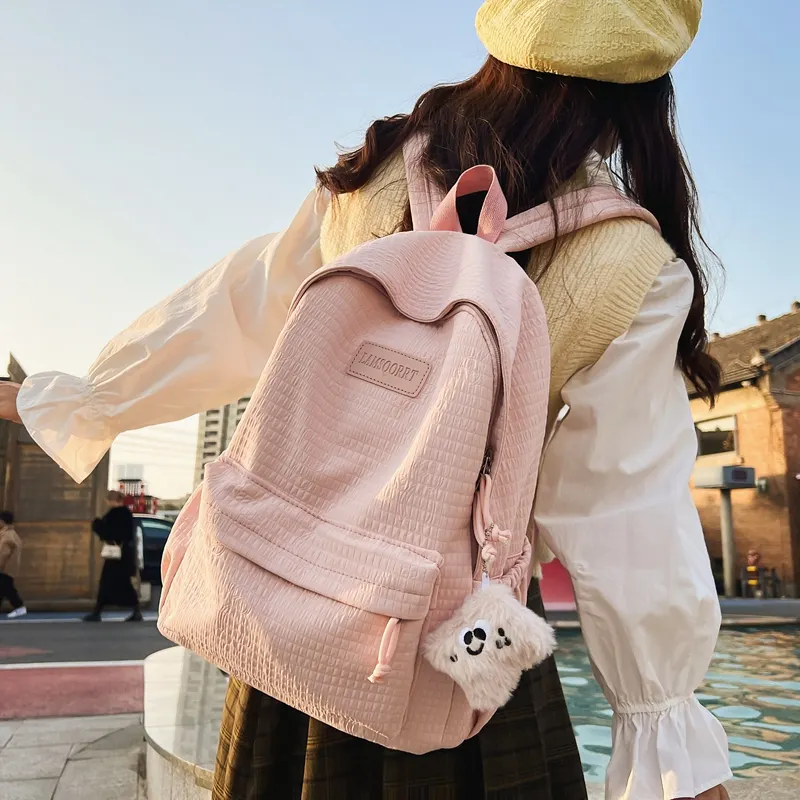 Ensemble sac d'école pour enfants avec logo personnalisé 2024 Sacs à dos pour jeunes filles et étudiants pour femmes