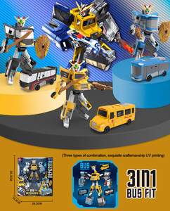 2023 Giao hàng nhanh Cung cấp 3 trong 1 biến đổi Đồ chơi biến dạng <span class=keywords><strong>Robot</strong></span> lắp ráp đồ chơi cho trẻ em trai - Product Image 6