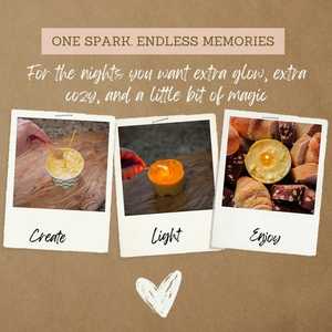 Kit DIY de bougies comestibles au beurre - Cadeau idéal pour l'accueil et l'amusement, incontournable pour les hôtes de fête avec <span class=keywords><strong>bougie</strong></span> à tremper le pain - Product Image 3