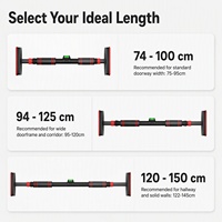 Barre de traction horizontale télescopique de haute qualité pour entraînement à domicile et exercices corporels en intérieur