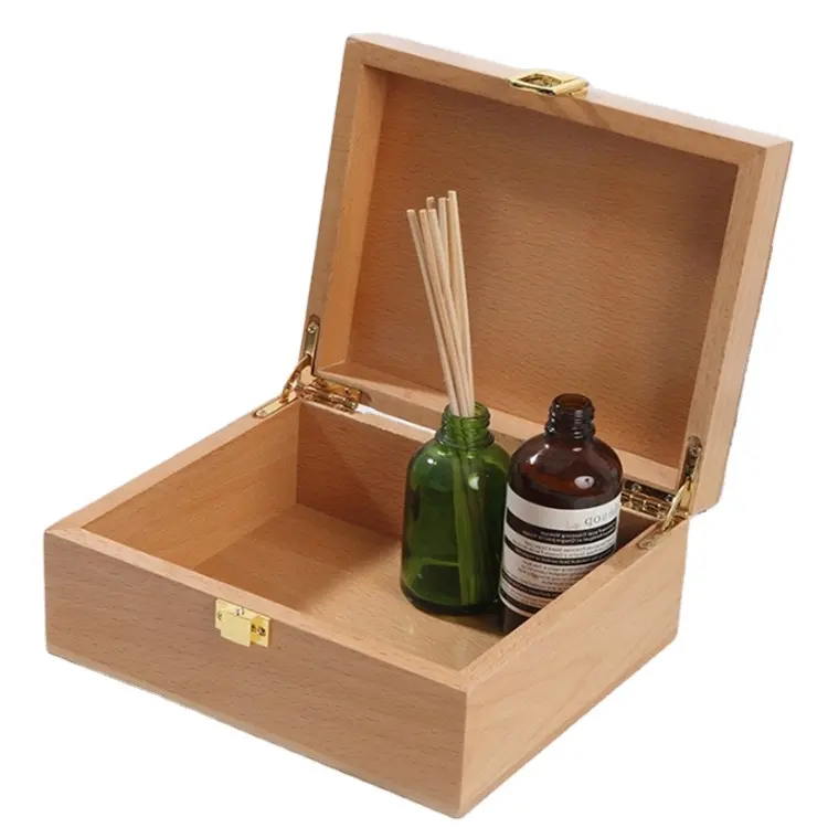 Combinación de caja de cigarros de madera de alta calidad con bandeja para liar cigarrillos