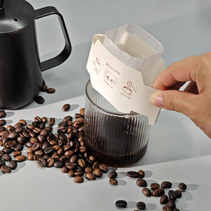 Commercio all'ingrosso monouso a forma di <span class=keywords><strong>O</strong></span> sacchetto di caffè a goccia sacchetto di caffè in polvere per il caffè - Product Image 4