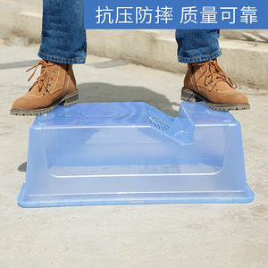Turtle tank with drainage outlet, second generation, turtle tank with basking platform, plastic fish box, extra large new - Product Image 4