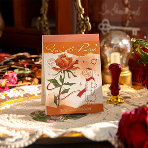 กระดาษทำมือชุดกุหลาบสวยคุณภาพสูงแบบย้อนยุคกระดาษข้อความภาพปะติดกระดาษสำรอง - Product Image 2