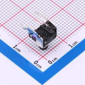 BX-TS-26-668ZJ Tactile Switch Through hole Component (THT),6x6mm Switch Single Pole Single Throw Round Button 2.6N Through Hole - Product Image 2