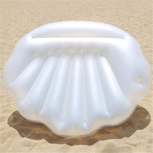 Blow up Large Clam <b>Floatie</b> with Pearl Ball, Raft Chair for Swimming Pool Summer Party for <b>Adults</b> Inflatable Seashell Pool Float - Product Image 4