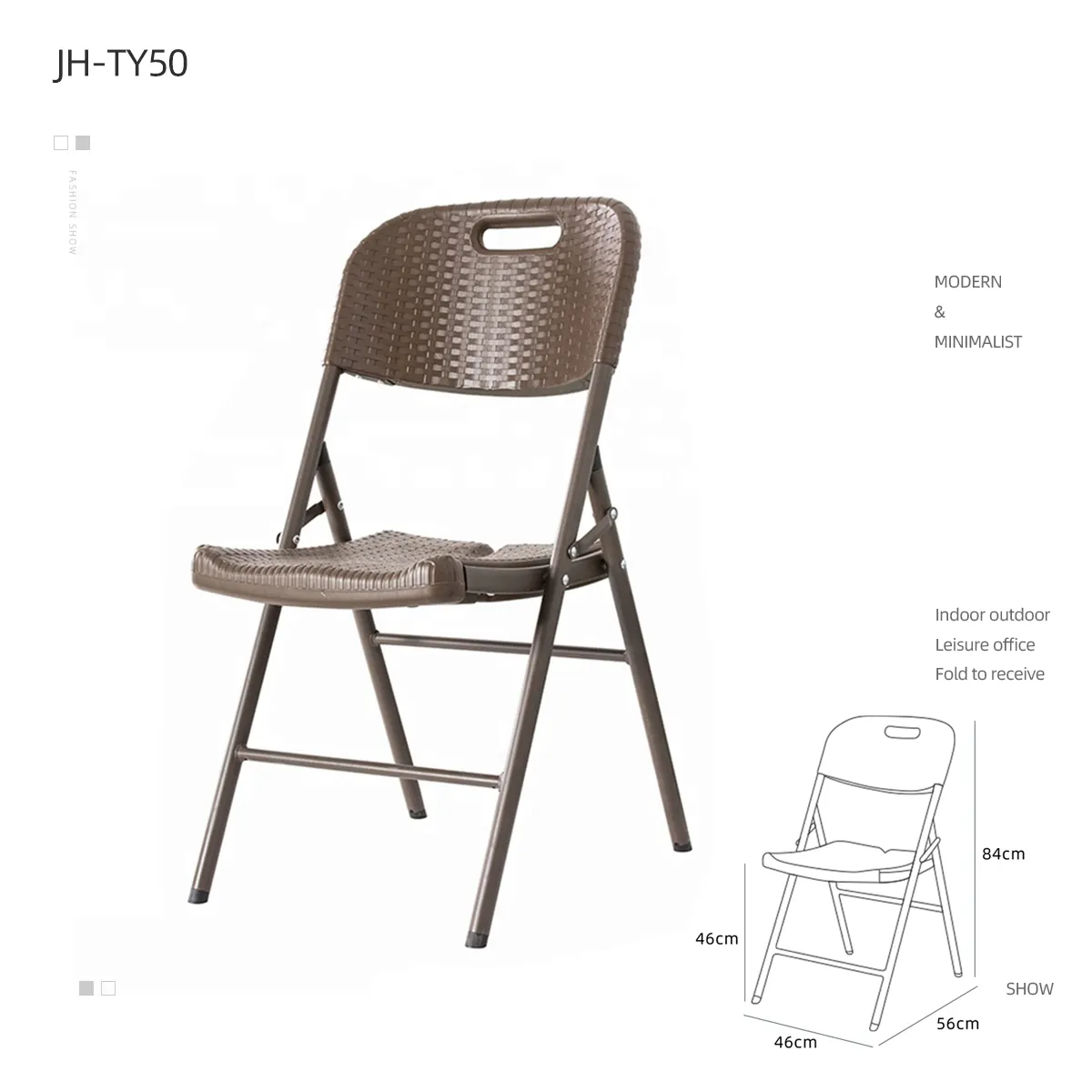 플라스틱 접는 의자 파티 플라스틱 차이 접이식 테이블과 의자 8ft 대량 정원 의자 야외 가구 현대 25*1.0mm