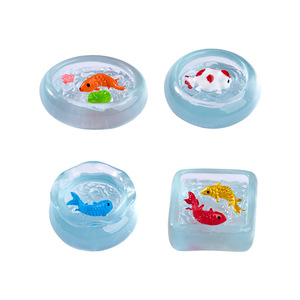 Miniatura de paisaje en miniatura Weij, pecera de simulación, casa para peces <span class=keywords><strong>Koi</strong></span>, accesorios decorativos DIY, pequeño adorno de escritorio. - Product Image 5