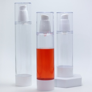 ขวดอลูมิเนียมบรรจุภัณฑ์เครื่องสำอางแบบปั๊มสุญญากาศ ขนาด 10 มล. 15 มล. 20 มล. 30 มล. 50 มล. 80 มล. 100 มล. 120 มล. สีเงินหรูหรา - Product Image 3