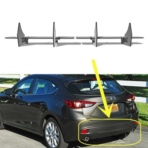 สำหรับ Mazda 3 S Grand Touring ปี 2014-2016 ชุดแต่งกันชนหลัง ลิปสปลิตเตอร์ ดิฟฟิวเซอร์ ชุดแต่งตัวถังรถยนต์  ตัวป้องกันกันชน อุปกรณ์ตกแต่งรถยนต์ - Product Image 2