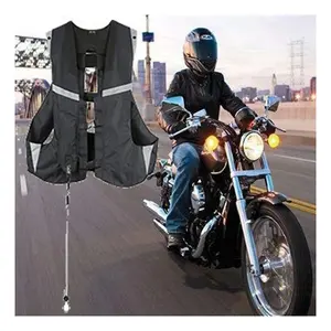 Unisex Safety Clothing Reflective Printed Airbag Vest for Motorcycle Riders Protective Sportswear with Motorbike Function