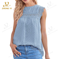 Blusas de mujer Proveedor de ropa Fabricante de China Tela de algodón suave personalizada Tela blanca Camisa de encaje informal Tops