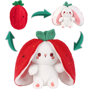 Peluche <span class=keywords><strong>de</strong></span> Conejito <span class=keywords><strong>de</strong></span> Fresa <span class=keywords><strong>de</strong></span> Pascua, Juguete <span class=keywords><strong>de</strong></span> Peluche Suave y Abrazable para Niños, Regalo <span class=keywords><strong>de</strong></span> Cumpleaños - Product Image 3