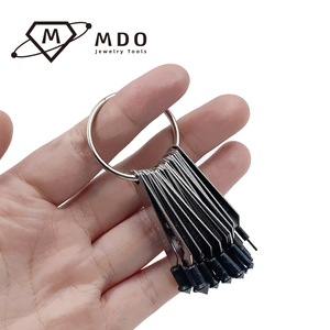 Kit de medidores de piedra de tamaño de diamante de 1-6,5mm, herramienta de medición con incrustaciones de diamante para la fabricación de joyas - Product Image 5