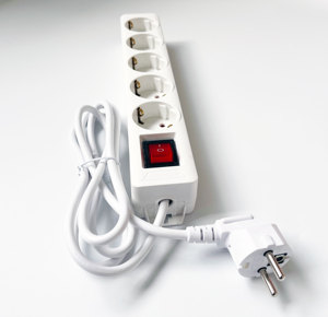 Enchufe de extensión universal con salidas de <span class=keywords><strong>5</strong></span> vías para placa de alimentación estándar de la UE con cable de extensión de enchufe de la UE Extensión de 2 <span class=keywords><strong>metros</strong></span> - Product Image 5