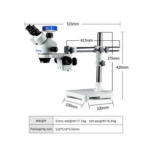 HD 4K 카메라 현미경 역학 MSD203-T-4K Murzider 싱글 암 짐벌 삼안 스테레오 현미경 - Product Image 2