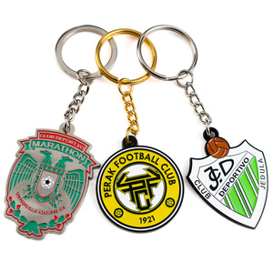 Nhà Máy biểu tượng tùy chỉnh Câu Lạc Bộ Bóng Đá Móc Chìa Khóa mềm men kim loại dưa Keychain thể thao <span class=keywords><strong>keyholder</strong></span> với thẻ - Product Image 4