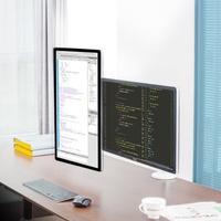 Support d'écran double OA-4S pour bureau, moniteur LCD 27 pouces, support d'écran relevable et rotatif en alliage d'aluminium
