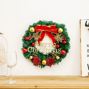 Décorations de Noël 30cm Simulation Plantes Guirlande De Noël Porte Suspendus Fenêtre Accessoires Fond <span class=keywords><strong>Arbre</strong></span> De Noël Accessoires - Product Image 3