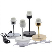 Support de lampe en aluminium moulé sous pression de type vis E27, base de lampe de table et de sol pour chambre à coucher, lampe de chevet, accessoire d'éclairage décoratif
