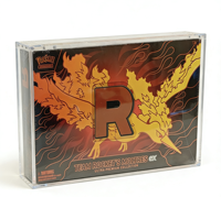 Étui de protection en acrylique moderne avec couvercles magnétiques amovibles pour cartes TCG Pokémon Moltres UV Anti PKMN UPC