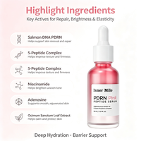 Sérum rose PDRN avec ADN de saumon, sérum pour le visage