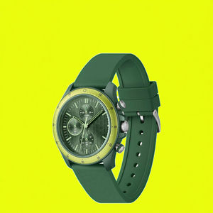 Orologio da Uomo con Movimento al Quarzo Seiko, Cassa in Silicone 43mm, Vetro Verde Giapponese, Ecologico, Resistente all'Acqua 3 Bar, Regalo <span class=keywords><strong>per</strong></span> <span class=keywords><strong>Giovani</strong></span> - Product Image 2