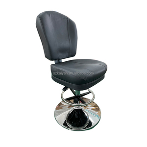 Chaises de casino réglables en métal noir KYET, confortables et élégantes, accessoires de jeu, garantie 1 an <span class=keywords><strong>pour</strong></span> les joueurs, chaises de bar - Product Image 4